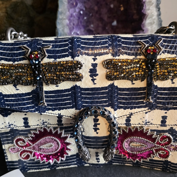 Gucci Dionysus Medium Snakeskin Dragonfly Shoulder Bag Authentic With COA *RARE* - Picture 13 of 16